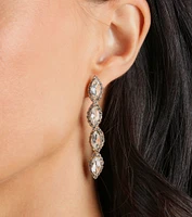 Feeling Regal Gemstone Duster Earrings
