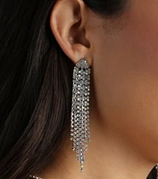 Touch Of Sparkle Iridescent Rhinestone Earrings