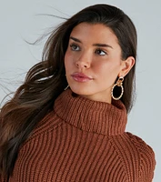 Stunningly Twisted Hoop Earrings