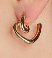 Drawn To You Mini Heart Hoop Earrings