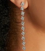 Prettiest Glam Rhinestone Dainty Drop Earrings
