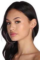 Thin Shimmer Hoops