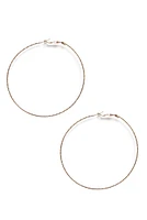 Thin Shimmer Hoops