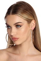 So Extra Rhinestone Hoops