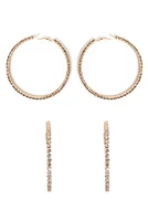So Extra Rhinestone Hoops