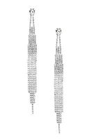 Famed Rhinestone Fringe Earrings