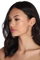Shine Rhinestone Hoops