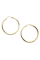 Large Tube Hoop Earrings