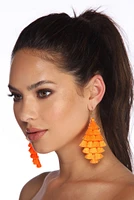 Tiered Diamond Tassel Earrings