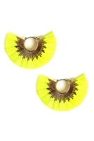 Full Fan Tassel Earrings