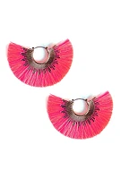 Full Fan Tassel Earrings