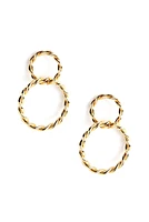 Twisted Double Hoop Earrings