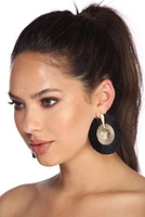 Full Fan Tassel Earrings