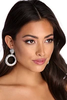 O Ring Textured Earrings