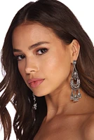 Bohemian Vibes Rhinestone Duster Earrings
