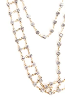Rhinestone Choker Bra Chain