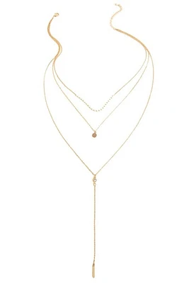 Layered Elegance Lariat Necklace