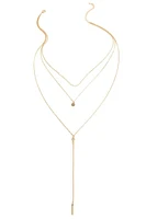 Layered Elegance Lariat Necklace