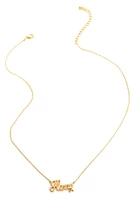 Henny Script Necklace