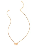 Dainty Butterfly Charm Necklace