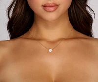 Cubic Zirconia Pendant Necklace And Studs