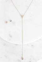 Darling Lariat Rhinestone Set