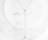 Darling Lariat Rhinestone Set