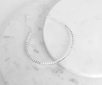 Dnt 4Get Abt Me Choker & Studs Set