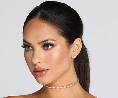 Dnt 4Get Abt Me Choker & Studs Set