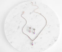 A Drop Of Glam Necklace Set