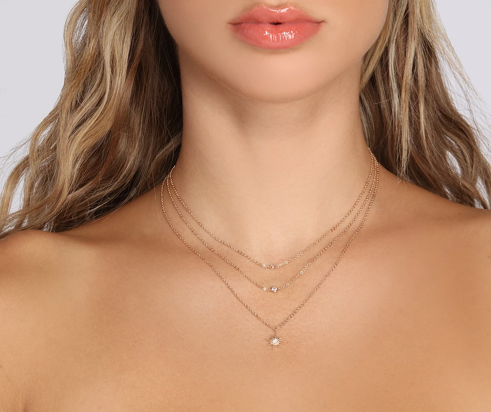 Starburst Pendant Necklace