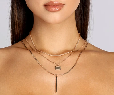 Luxe Dainty Bar Necklace Set