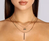 Luxe Dainty Bar Necklace Set