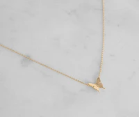 18K Gold Dipped Butterfly Necklace