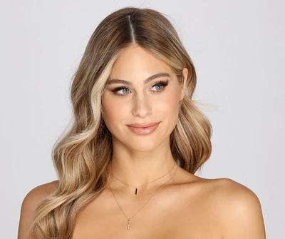 Mini Bar Double Row Necklace