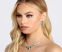 Sparkling Things Rhinestone Necklace + Earring Set