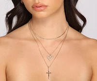 Three-Pack Dainty Layered Charm Necklaces