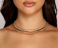 Trendy Glam Layered Chain Necklaces
