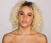 Dainty Drippin Rhinestone Necklace