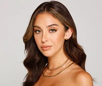 Simply Stunning Snake Chain Necklace and Earrings Set