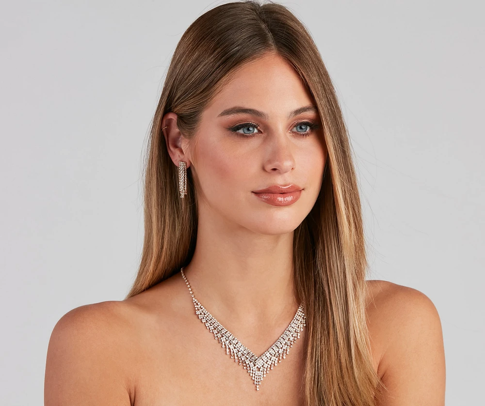 Luxe Beauty Necklace And Earrings Set
