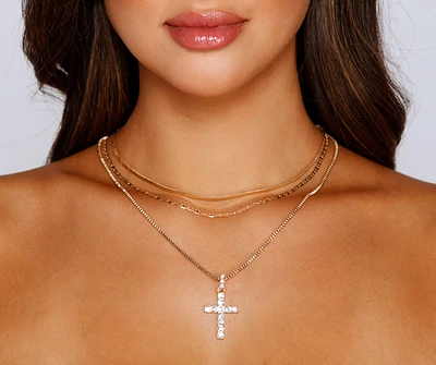 Endless Glamour Rhinestone Multi Necklace Pack