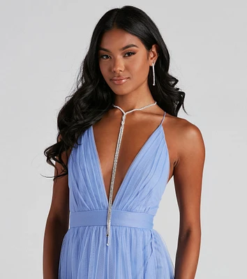 Twist Of Glam Rhinestone Lariat Set
