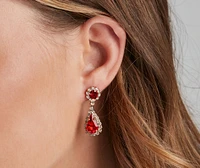 Simply Stunning Rhinestone Lariat Jewelry Set
