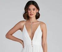 Twist Of Glam Rhinestone Lariat Set