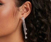 Glamorous Life Rhinestone Fringe Choker Set