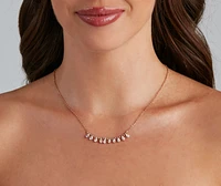 Minimalistic Charm Dainty Rhine Necklace