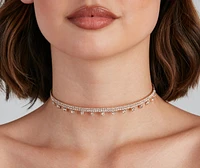 Enchanting Cubic Zirconia Memory Wire Choker