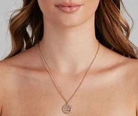 Zodiac Glam Rhinestone Necklace