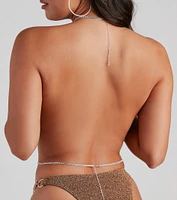 Sparkling Intrigue Rhinestone Body Chain